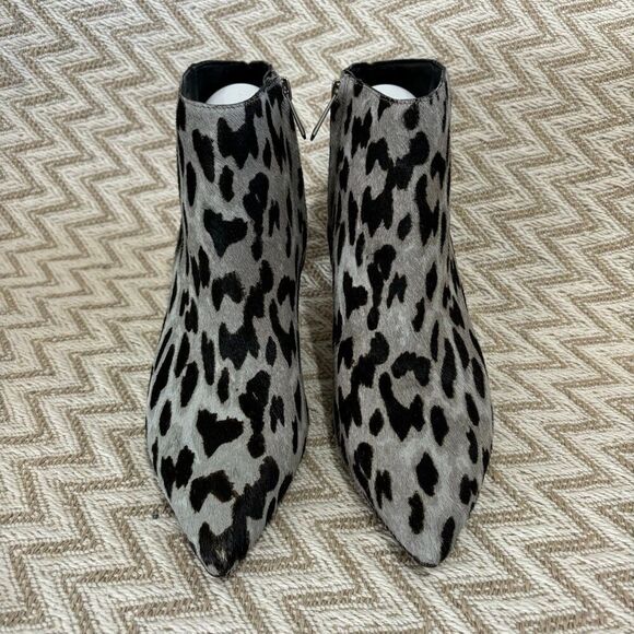 Sam Edelman Kenzey Pointed Toe Calf Hair Bootie - Picture 2 of 9